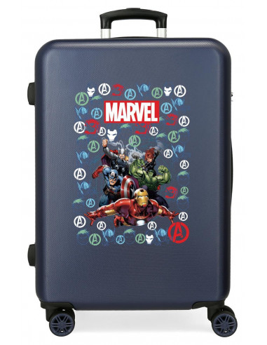 TROLLEY ABS 68CM.4R.AVENGERS TEAM MARINO